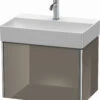 Duravit XSquare Waschtisch-Unterschrank XS406708989 58,4x39,7x39cm, 1 Auszug, Flannel Grey Hochglanz