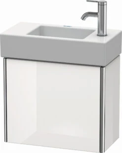 Duravit XSquare Waschtisch-Unterschrank XS4091R2222 48,4x39,7x24cm, Tür Rechts, Weiß Hochglanz