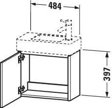 Duravit XSquare Waschtisch-Unterschrank XS4091R9797 48,4x39,7x24cm, Tür Rechts, Lichtblau Seidenmatt 3 Duravit XSquare Waschtisch-Unterschrank XS4091R9797 48,4x39,7x24cm, Tür Rechts, Lichtblau Seidenmatt – Bild 3