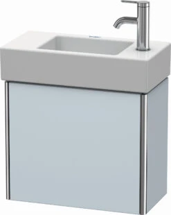 Duravit XSquare Waschtisch-Unterschrank XS4091R9797 48,4x39,7x24cm, Tür Rechts, Lichtblau Seidenmatt