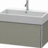 Duravit XSquare Waschtisch-Unterschrank XS409509292 78,4x39,7x46cm, 1 Auszug, Steingrau Seidenmatt