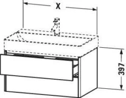 Duravit XSquare Waschtisch-Unterschrank XS416109898 58,4x39,7x46cm, 2 Schubkästen, Nachtblau Seidenmatt -VIEGA Verkäufe Duravit XSquare Waschtisch Unterschrank XS416109898 584x397x46cm 2 Schubkaesten Nachtblau seidenmatt 3