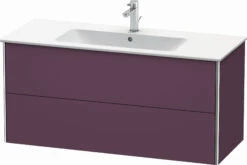 Duravit XSquare Waschtisch-Unterschrank XS417409494 121x56x47,8cm, 2 Schubkästen, Aubergine Seidenmatt