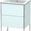 Duravit XSquare Waschtisch-Unterschrank XS444500909 61x59,2x47,8cm, 2 Auszüge, Lichtblau Matt