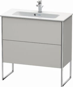 Duravit XSquare Waschtisch-Unterschrank XS445500707 81x59,2x38,8cm, 2 Auszüge, Betongrau Matt