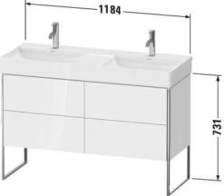 Duravit XSquare Waschtisch-Unterschrank XS445603838 118,4x73,1x46cm, 4 Auszüge, Dolomiti Grey Hochglanz 5 Duravit XSquare Waschtisch-Unterschrank XS445603838 118,4x73,1x46cm, 4 Auszüge, Dolomiti Grey Hochglanz -VIEGA Verkäufe Duravit XSquare Waschtisch Unterschrank XS445603838 1184x731x46cm 4 Auszuege Dolomiti Grey hochglanz 2