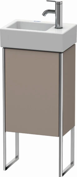Duravit XSquare Waschtisch-Unterschrank XS4479L4343 36,4x49,1x24cm, Tür Links, Basalt Matt