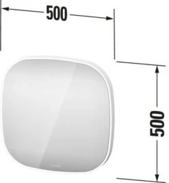 Duravit Zencha Lichtspiegel ZE7055000000100 50 X 50 X 5 Cm, 20 W, Mit Spiegelheizung, LED, Weiß -VIEGA Verkäufe Duravit Zencha Lichtspiegel ZE7055000000100 50 x 50 x 5 cm 20 W mit Spiegelheizung LED weiss 2