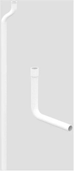 Eisenberg Spülrohr 01.A02.01..0099 Weiß, Für Hochhängenden Spülkasten Junior Jet, Mit Bogen