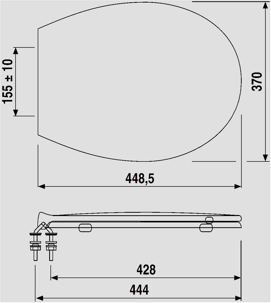 Eisenberg WC-Sitz 56.A06.04..0099 Mit Edelstahlscharniere, Verstellbar, Bahamabeige 2 Eisenberg WC-Sitz 56.A06.04..0099 Mit Edelstahlscharniere, Verstellbar, Bahamabeige – Bild 2