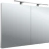 Emco Asis Mee Aufputz-Lichtspiegelschrank 949805053 1200 X 746 Mm, 2-türig, Aluminium
