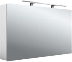 Emco Asis Mee Aufputz-Lichtspiegelschrank 949805053 1200 X 746 Mm, 2-türig, Aluminium