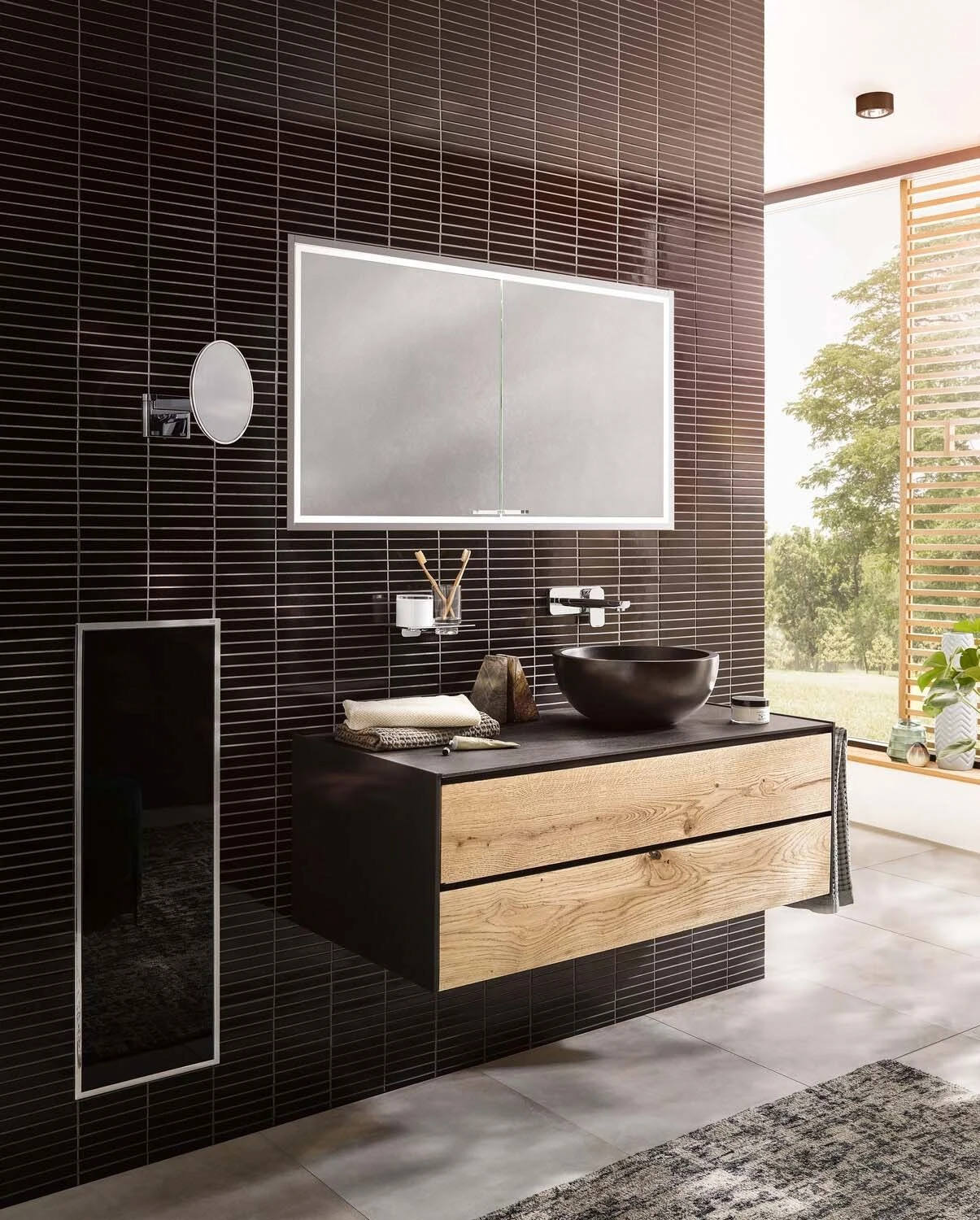 Emco Asis Prestige 2 Aufputz-Lichtspiegelschrank 989708006 988x639mm, Breite Tür Rechts, Mit Lightsystem 2 Emco Asis Prestige 2 Aufputz-Lichtspiegelschrank 989708006 988x639mm, Breite Tür Rechts, Mit Lightsystem – Bild 2