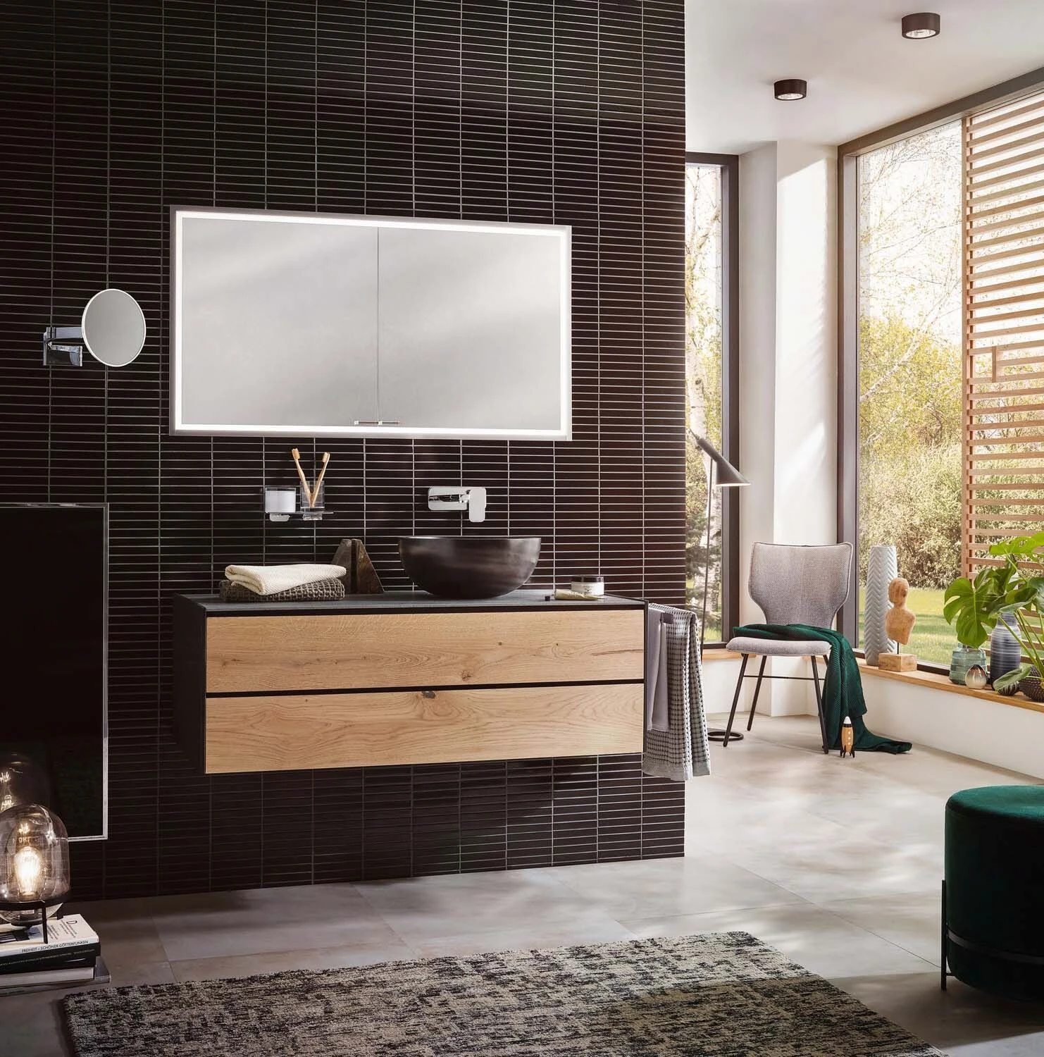 Emco Asis Prestige 2 Aufputz-Lichtspiegelschrank 989708006 988x639mm, Breite Tür Rechts, Mit Lightsystem 4 Emco Asis Prestige 2 Aufputz-Lichtspiegelschrank 989708006 988x639mm, Breite Tür Rechts, Mit Lightsystem – Bild 4