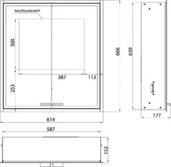Emco Asis Prestige 2 Unterputz-Lichtspiegelschrank 989707101 615x666mm, Ohne Lightsystem -VIEGA Verkäufe Emco Asis Prestige 2 Unterputz Lichtspiegelschrank 989707101 615x666mm ohne lightsystem 7