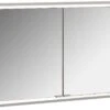 Emco Asis Prime Unterputz-Lichtspiegelschrank 949705195 1300x730mm, 2-türig, Rückwand Weiß