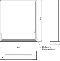 Emco Loft Aufputz-Lichtspiegelschrank 979805202 600x733mm, Mit Unterfach, LED, Anschlag Rechts, Aluminium/Spiegel -VIEGA Verkäufe Emco Loft Aufputz Lichtspiegelschrank 979805202 600x733mm mit Unterfach LED Anschlag rechts aluminium Spiegel 4