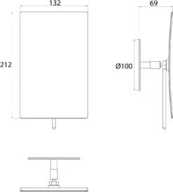 Emco Pure Klebe-Wandspiegel 109400130 132 X 212 Mm, 3-fach, Eckig, Chrom -VIEGA Verkäufe Emco Pure Klebe Wandspiegel 109400130 132 x 212 mm 3 fach eckig chrom 6