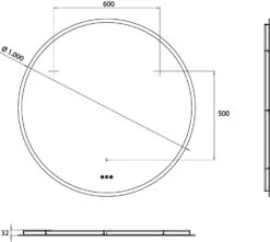 Emco Pure LED-Lichtspiegel 441141010 Ø 1000 Mm, Mit 3 Touchsensoren, Mit Heizfolie -VIEGA Verkäufe Emco Pure LED Lichtspiegel 441141010 o 1000 mm mit 3 Touchsensoren mit Heizfolie 5