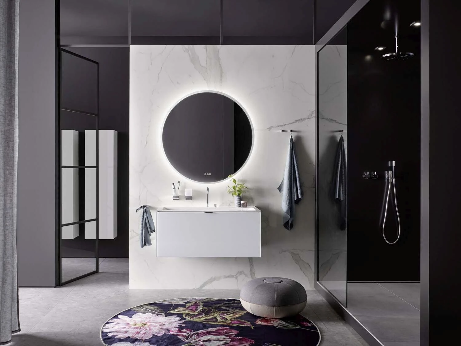 Emco Round LED-Lichtspiegel 441300707 Ø 700 Mm, Weiß, 3 Touchsensoren, Umlaufende LED-Beleuchtung 7 Emco Round LED-Lichtspiegel 441300707 Ø 700 Mm, Weiß, 3 Touchsensoren, Umlaufende LED-Beleuchtung – Bild 7