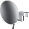 Emco Evo LED-Rasier-/Kosmetikspiegel 109508045 Chrom, Vergrößerung 5-fach, Ø 209 Mm, Rund, Stecker, Lightsystem
