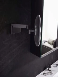 Emco Evo LED-Rasier-/Kosmetikspiegel 109513353 Schwarz, Vergrößerung 5-fach, 209 Mm, Eckig, Stecker, Lightsystem -VIEGA Verkäufe Emco evo LED Rasier Kosmetikspiegel 109513353 schwarz Vergroesserung 5 fach 209 mm eckig Stecker lightsystem 3