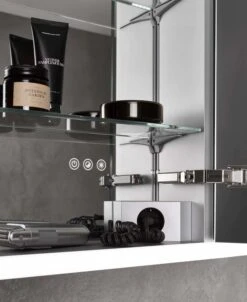 Emco Prime Aufputz-Lichtspiegelschrank 949713588 1800x700mm, 4-türig, Schwarz/spiegel -VIEGA Verkäufe Emco prime Aufputz Lichtspiegelschrank 949713588 1800x700mm 4 tuerig schwarz spiegel 4