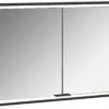 Emco Prime Unterputz-Lichtspiegelschrank 949713595 1300x730mm, 2-türig, Schwarz/spiegel