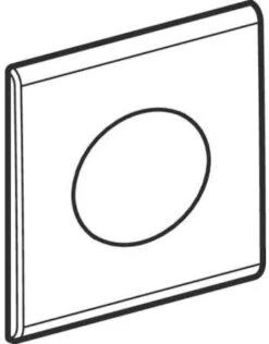 Geberit Abdeckpl. HyTronic UR Samba Für 241921111 UR- Steuerungen Ab 2009, Weiß-alpin