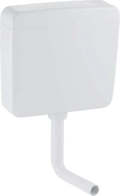 Geberit Ap127 Aufputz-Spülkasten 127022111 Anschluss Unten Links, Tiefhängend, Schwitzwassergedämmt, Weiß