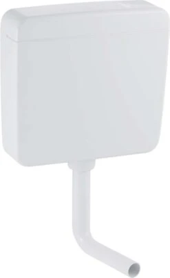 Geberit Ap127 Aufputz-Spülkasten 127023111 Anschluss Unten Rechts, Tiefhängend, Schwitzwassergedämmt, Weiß