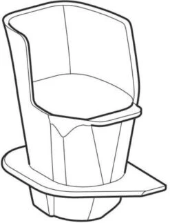 Geberit Auffangtrichter Für DuoFresh Stick 244309001 Für Sigma UP-SPK 12 Cm