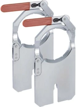 Geberit Aufspannplatten-Set 359812001 Verchromt, DN 70, Ø 75mm, Für Schweißmaschine