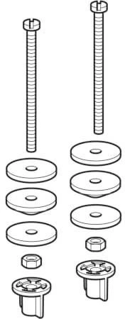 Geberit Befestigungsset 217869001 Für Keramikspülkasten Aufgesetzt