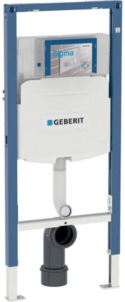Geberit Duofix Stand-WC-Element 111915005 BH 112cm, Mit Sigma UP-Spülkasten 12cm, Für Kinder-WC