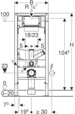 Geberit Duofix Wand WC Element 111364005 Bauhöhe 112 Cm, Geruchsabsaugung Abluft -VIEGA Verkäufe Geberit Duofix Wand WC Element 111364005 Bauhoehe 112 cm Geruchsabsaugung Abluft 2