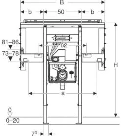 Geberit Duofix Waschtisch-Element 111073001 B 110cm, B 30cm, Für Waschtisch Und Wandarmatur ONE -VIEGA Verkäufe Geberit Duofix Waschtisch Element 111073001 B 110cm b 30cm fuer Waschtisch und Wandarmatur ONE 2