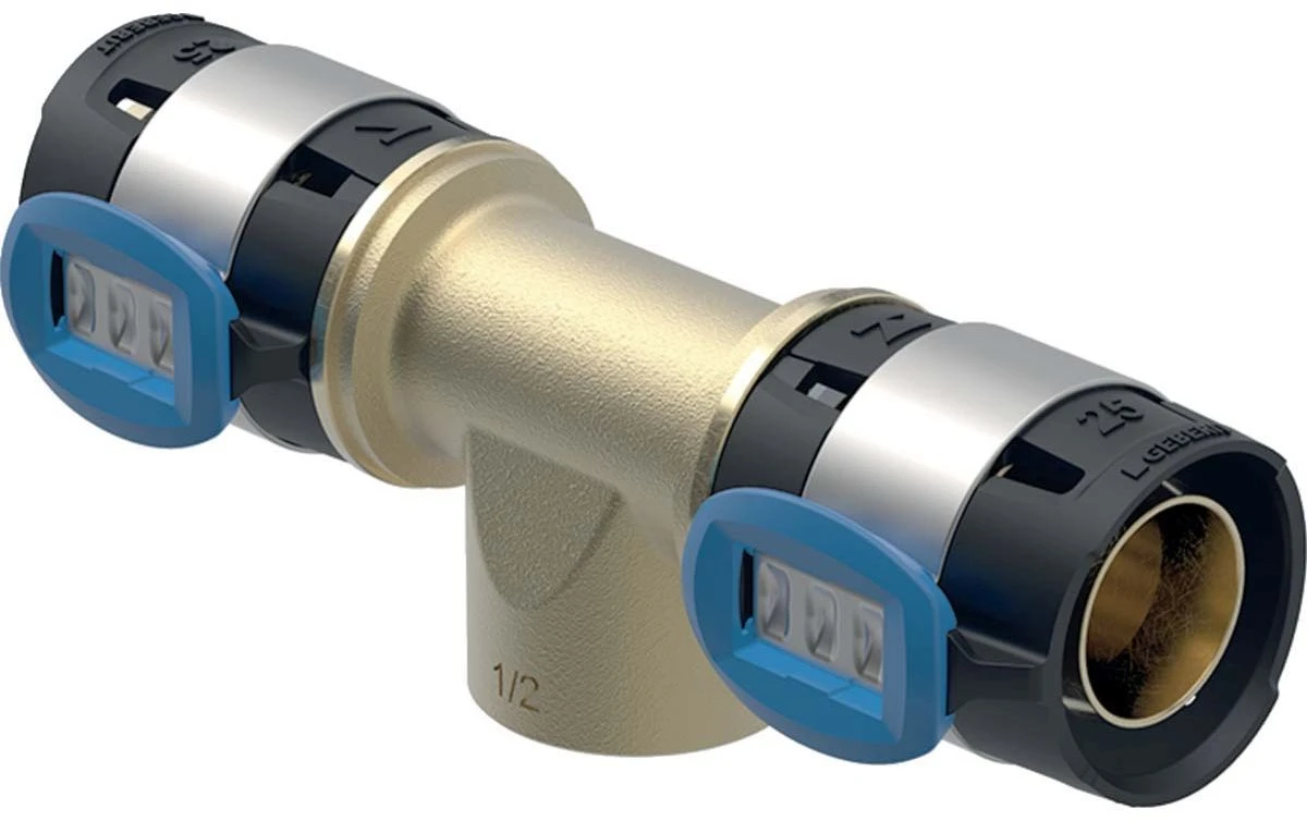 Geberit FlowFit T-Stück 620163001 DN 25/20/25, Ø 32 Mm, Rp 3/4, Mit Innengewinde 1 Geberit FlowFit T-Stück 620163001 DN 25/20/25, Ø 32 Mm, Rp 3/4, Mit Innengewinde