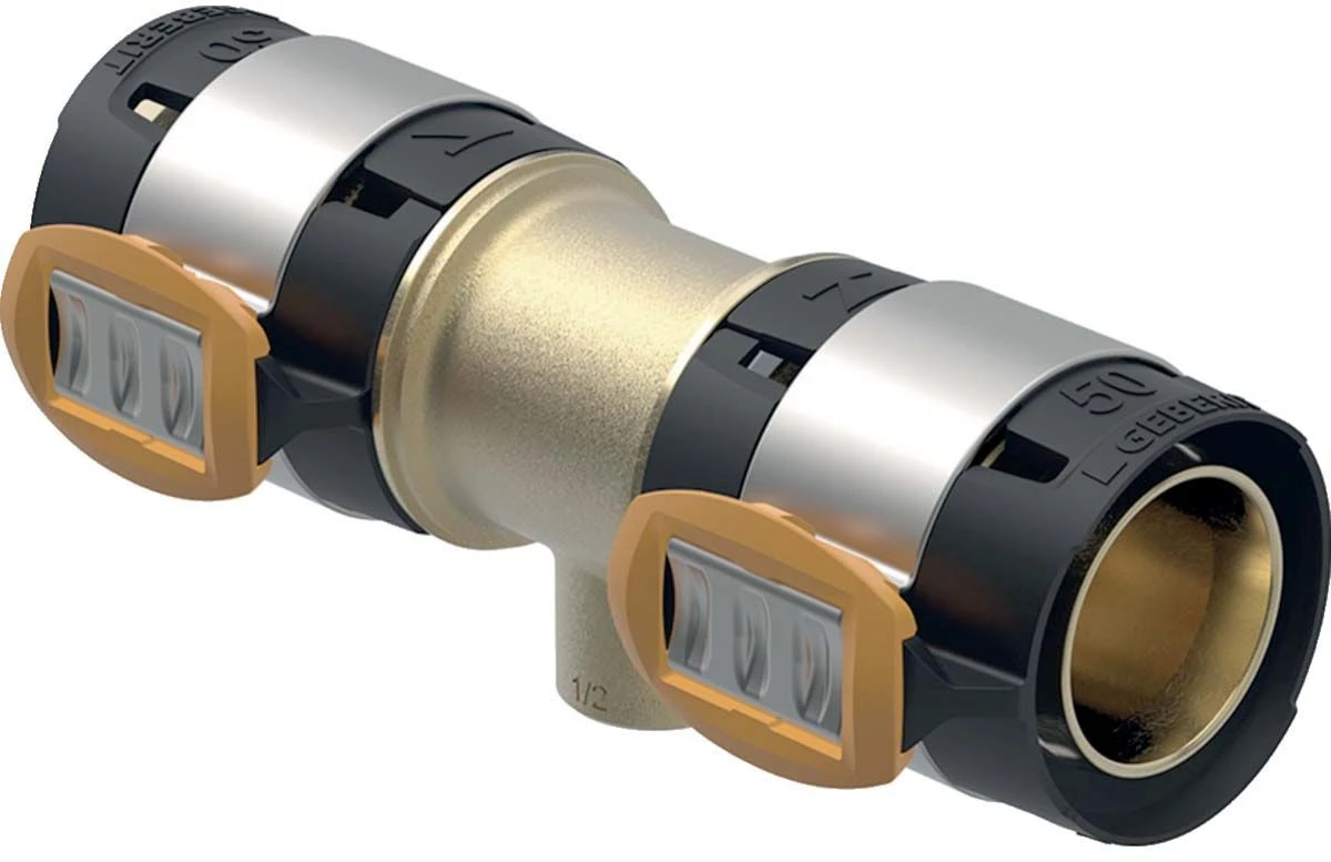 Geberit FlowFit T-Stück 620165001 DN 40/20/40, Ø 50 Mm, Rp 3/4, Mit Innengewinde 1 Geberit FlowFit T-Stück 620165001 DN 40/20/40, Ø 50 Mm, Rp 3/4, Mit Innengewinde