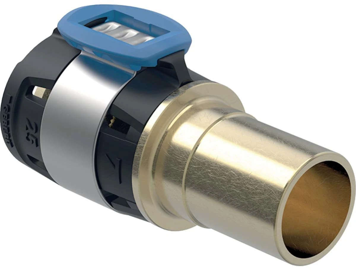 Geberit FlowFit Übergang 620241001 DN 15, Ø 20/18 Mm, 6,9 Cm, Mit Einschubende 1 Geberit FlowFit Übergang 620241001 DN 15, Ø 20/18 Mm, 6,9 Cm, Mit Einschubende