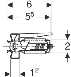 Geberit GIS Profilverbinder 461200001 Für GIS Tragesystem -VIEGA Verkäufe Geberit GIS Profilverbinder 461200001 fuer GIS Tragesystem 1