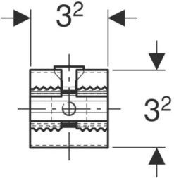 Geberit GIS Profilverbinder 461200001 Für GIS Tragesystem -VIEGA Verkäufe Geberit GIS Profilverbinder 461200001 fuer GIS Tragesystem 2