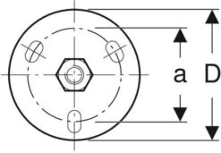 Geberit Grundplatte 362839261 Verzinkt, 1/2", Rund, 3-Loch, Mit Gewindemuffe -VIEGA Verkäufe Geberit Grundplatte 362839261 verzinkt 1 2 rund 3 Loch mit Gewindemuffe 2