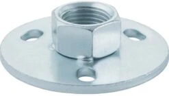 Geberit Grundplatte 362839261 Verzinkt, 1/2", Rund, 3-Loch, Mit Gewindemuffe