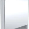 Geberit One Spiegelschrank 505820002 60x90x15cm, Mit Nische, 1 Tür, Anschlag Links, Weiß/Aluminium Pulverbeschichtet