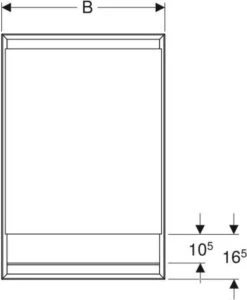 Geberit One Spiegelschrank 505820002 60x90x15cm, Mit Nische, 1 Tür, Anschlag Links, Weiß/Aluminium Pulverbeschichtet 7 Geberit One Spiegelschrank 505820002 60x90x15cm, Mit Nische, 1 Tür, Anschlag Links, Weiß/Aluminium Pulverbeschichtet -VIEGA Verkäufe Geberit One Spiegelschrank 505820002 60x90x15cm mit Nische 1 Tuer Anschlag links weiss Aluminium pulverbeschichtet 3