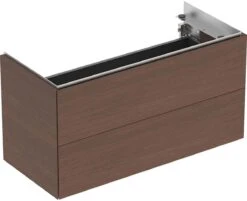 Geberit One Waschtisch-Unterschrank 500385001 2 Schubladen, 89,4x46,5x39,6cm, Echtholzfurnier Nussbaum Amerikanisch