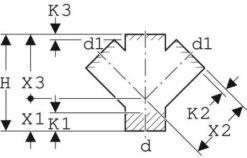 Geberit Pe Abzweig 367235161 DN 100/100, 45Grad, 2-fach, PE-HD -VIEGA Verkäufe Geberit Pe Abzweig 367235161 DN 100 100 45Grad 2 fach PE HD 1