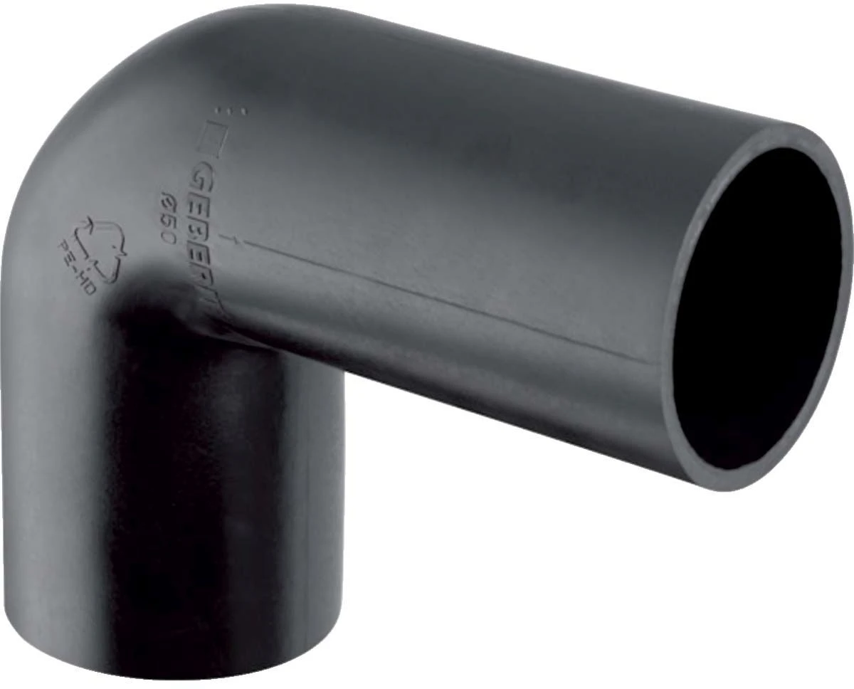 Geberit Pe Anschlussbogen 361080161 DN 50x44mm, 90Grad, PE-HD, Für Manschette 1 Geberit Pe Anschlussbogen 361080161 DN 50x44mm, 90Grad, PE-HD, Für Manschette