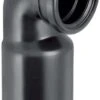 Geberit Pe Anschlussbogen 366925161 DN 90/90, 90Grad, PE-HD, Für Wand-WC